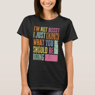 Camiseta Jefe Retro Gerente Agresivamente Servicial No Soy