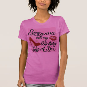 Camiseta Jefe se mueve: Bella+Canvas Slim Fit Cumpleaños Te