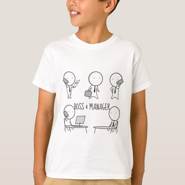 Camiseta Jefe y gerente (Anverso)