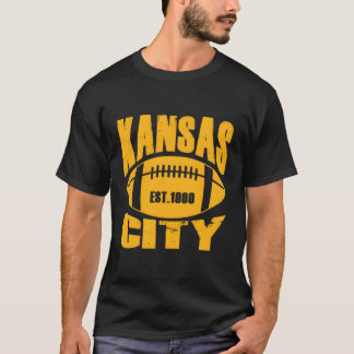 Camiseta Jefes de fútbol de Kanasas City Tshirt Vintage 196