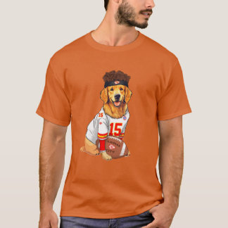 Camiseta Jefes de Kansas City Lindo Golden Retriever Patric