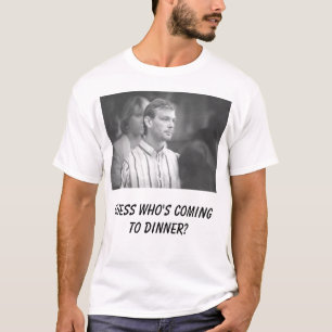 Camiseta ¿jeff, conjetura quién está viniendo a la cena?