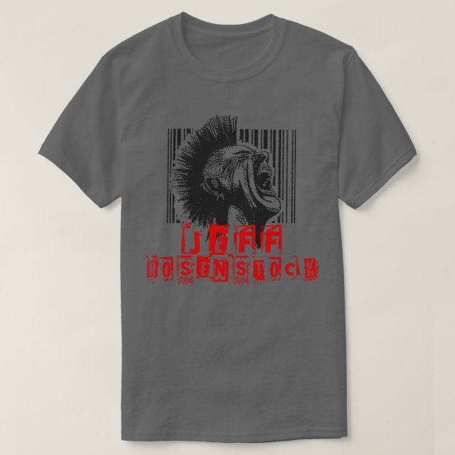 Camiseta jeff rosenstock en el punk de código de barras TSh (Diseño del anverso)