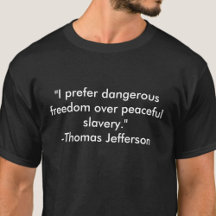 Camiseta Jefferson cita la libertad