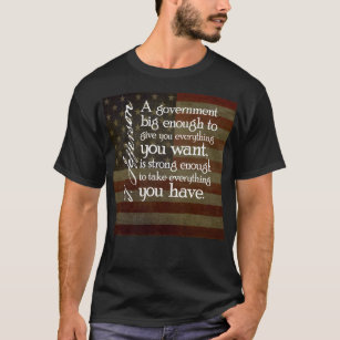 Camiseta Jefferson: Cuidado con el gran gobierno