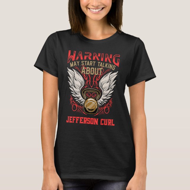Camiseta Jefferson Curl Humor de entrenamiento Gimnasio Sal (Anverso)