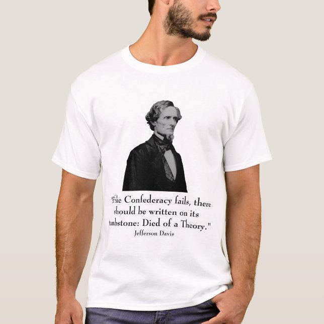 Camiseta Jefferson Davis y cita (Anverso)