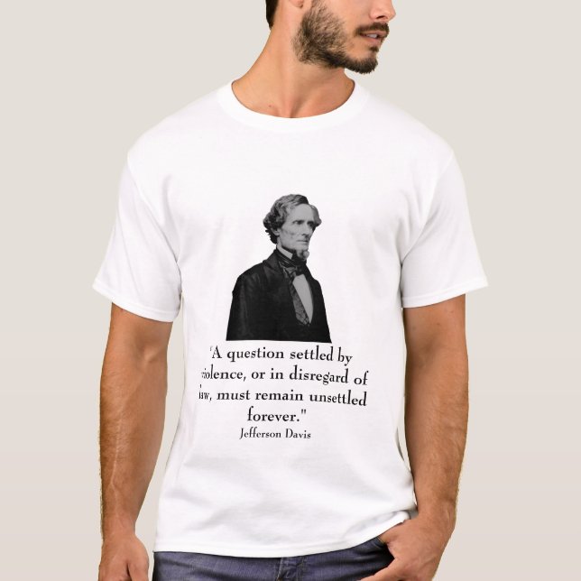 Camiseta Jefferson Davis y cita (Anverso)