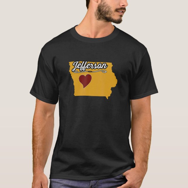 Camiseta JEFFERSON IOWA IA USA Cute Souvenir Merch US City (Anverso)