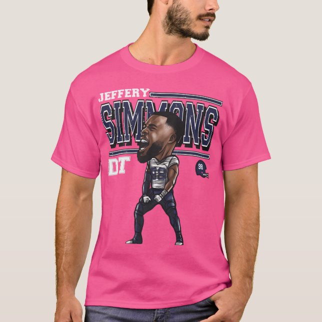 Camiseta Jeffery Simmons Tennessee Personalizado (Anverso)