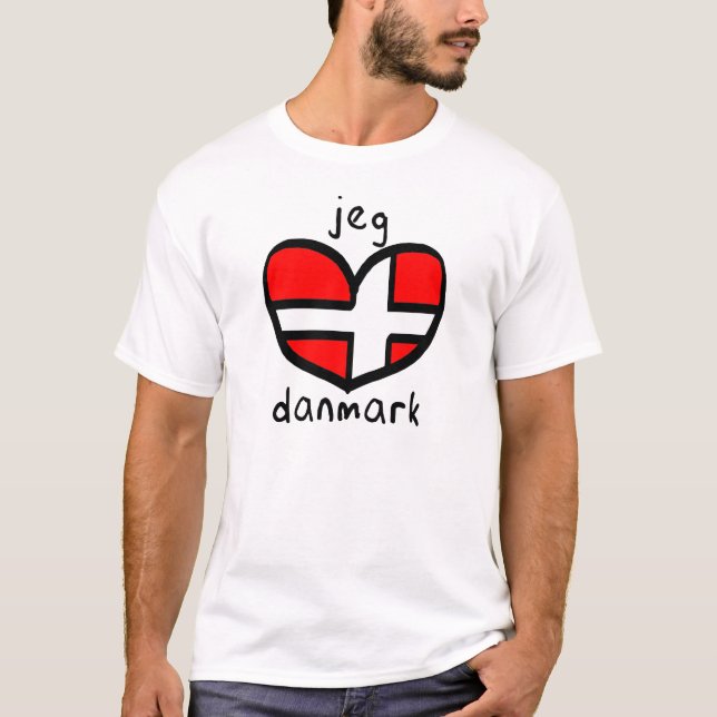 Camiseta Jeg Elsker Danmark (Anverso)