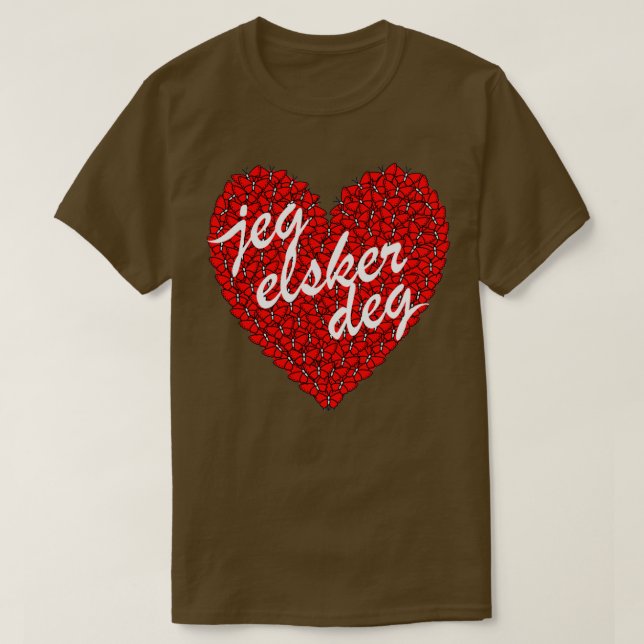 Camiseta Jeg Elsker Deg (Diseño del anverso)