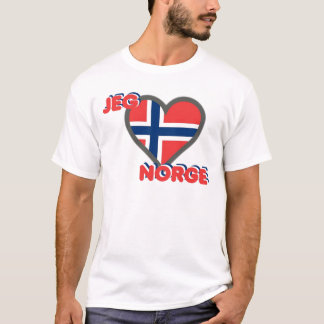 Camiseta Jeg Elsker Norge (amor Noruega de I)