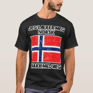 Camiseta Jeg Lrer Meg Norsk Learning Noruega