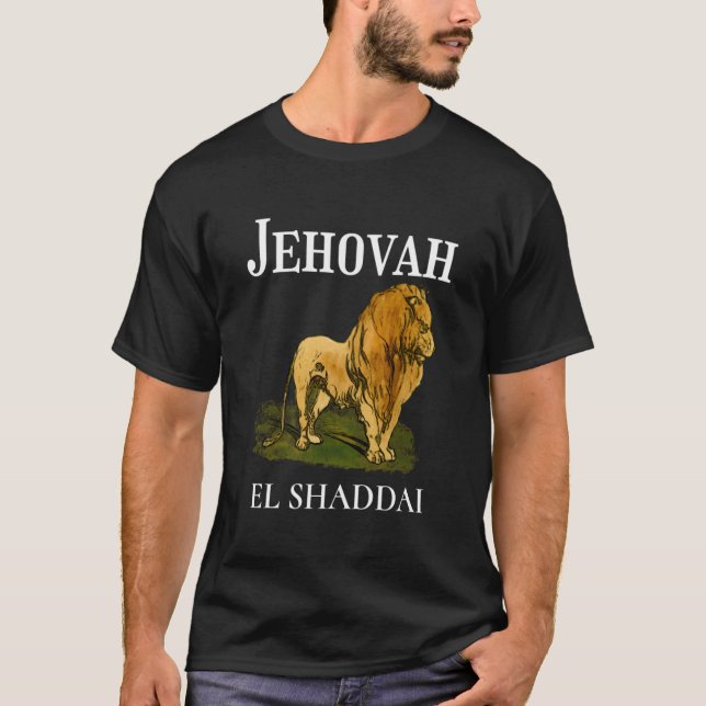 Camiseta Jehová Es El Shaddai Significa El Dios Todopoderos (Anverso)