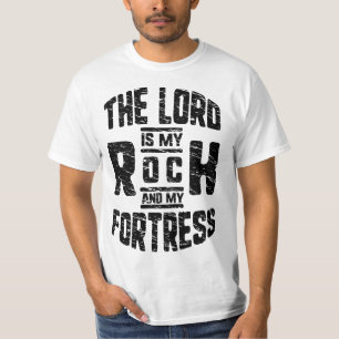 Camiseta JEHOVAH es mi Roca y mi Fortaleza Cristiana