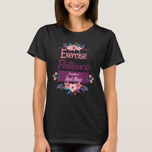Camiseta Jehovahs Witness 2023 Convention Exercise Patience (Anverso)