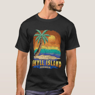 Camiseta Jekyll Island Georgia Vintage Distresress Souvenir