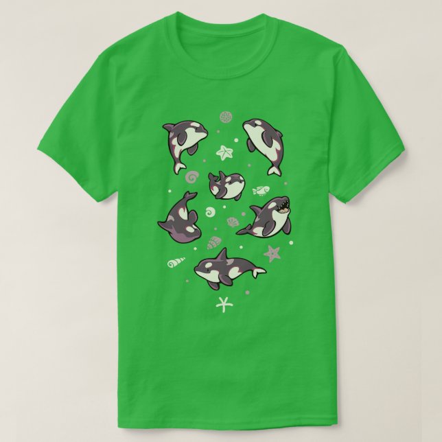 Camiseta Jelly bean orcas (Diseño del anverso)