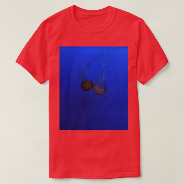 Camiseta Jelly Fish en azul (Diseño del anverso)