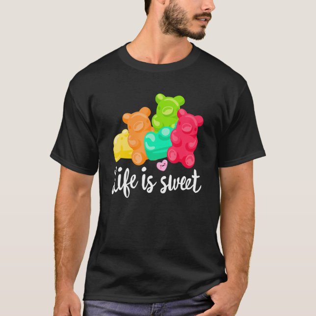 Camiseta Jelly Gummy Soft Candy Fruity Juicy Kids Gummy ca (Anverso)