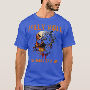 Camiseta Jelly Roll Alguien Salven A Mi Naranja Letras En R