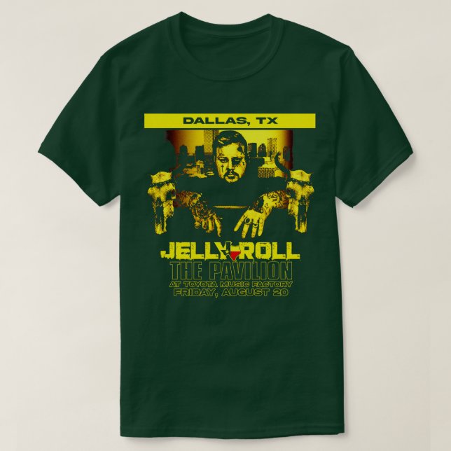 Camiseta Jelly Roll Dallas TShirt (Diseño del anverso)