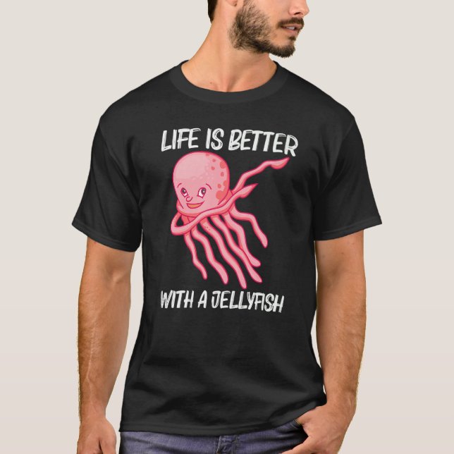 Camiseta Jellyfish Cutáneo Para Hombres Mujeres Jellyfish A (Anverso)
