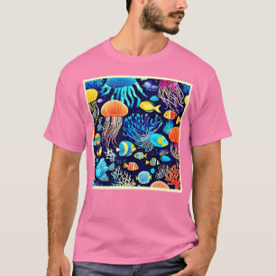 Camiseta Jellyfish & Fish: Delicia del Mar Profundo