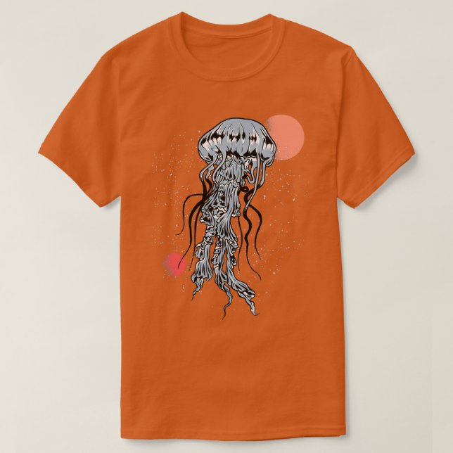Camiseta Jellyfish Galaxy Space Ocean Animal Scuba Diving D (Diseño del anverso)