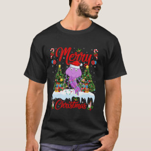 Camiseta Jellyfish Merry Christmas Tree Lighting Santa Jell