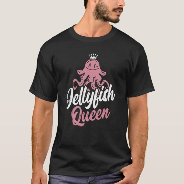 Camiseta Jellyfish Queen Aquatic Animal Marine Life Jellyf (Anverso)