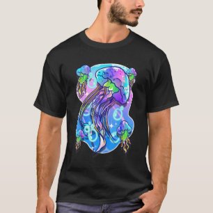 Camiseta Jellyfish Retro Marine Life Jellyfish