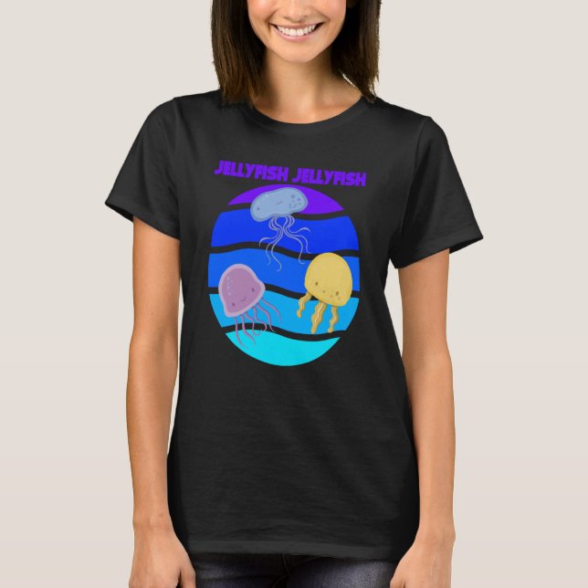 Camiseta Jellyfish Sea Underwater Ocean life Animales Fish (Anverso)