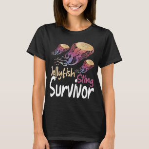 Camiseta Jellyfish Sting Survivor Criaturas del mar Océano 