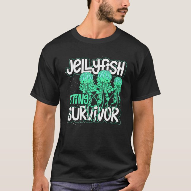 Camiseta Jellyfish Sting Survivor Funny Jellyfish (Anverso)