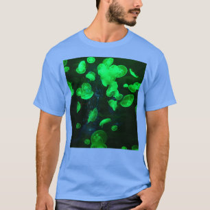 Camiseta Jellyfish Verde En Un Acuario