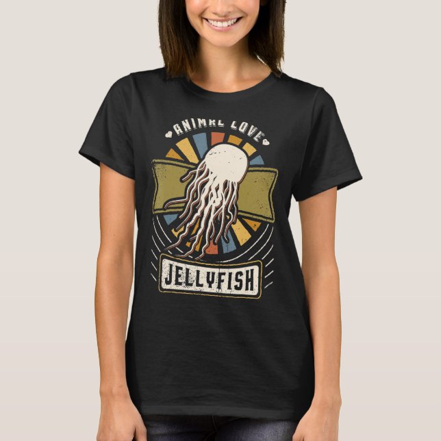 Camiseta Jellyfish Vintage Classic Retro Animal (Anverso)