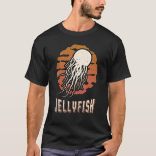 Camiseta Jellyfish Vintage Retro Classic Animal Sunset