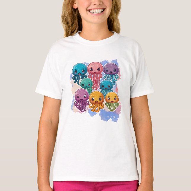 Camiseta Jellyfishes impactados (Anverso)