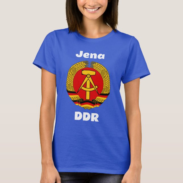 Camiseta Jena, DDR, Jena, Alemania (República Democrática A (Anverso)