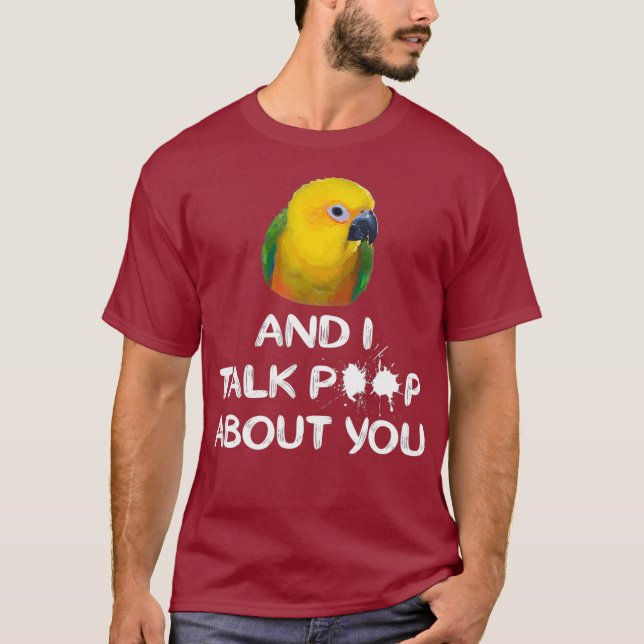 Camiseta Jenday Conure Shirt I y Conure hablan de ti (Anverso)