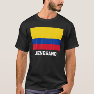 Camiseta Jenesano Bandera Colombia Emblem Escudo Bandera Es