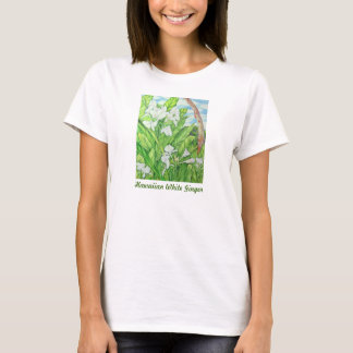 Camiseta Jengibre blanco hawaiano