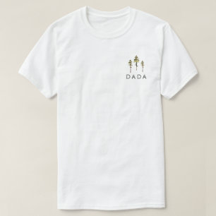 Camiseta JENNA Rustic Watercolor Pine Tree Dada