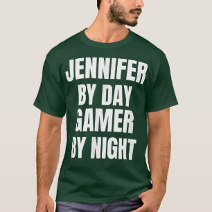 Camiseta Jennifer By Day Gamer By Night T-Shirt