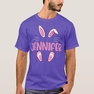 Camiseta JENNIFER Easter Bunny Funny Novedad Mujeres Person