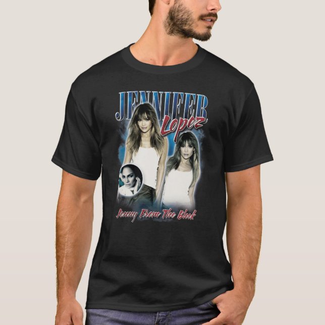 Camiseta Jennifer Lopez Bootleg Portrait (Anverso)