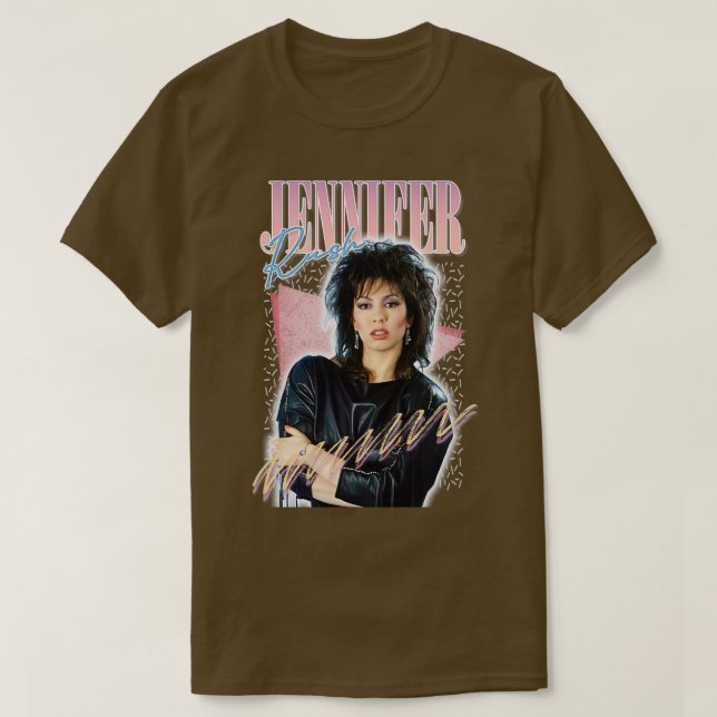 Camiseta Jennifer Rush 80 Retro Fan Art Design (Diseño del anverso)