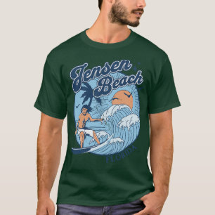 Camiseta Jensen Beach Florida Retro S de los años 70